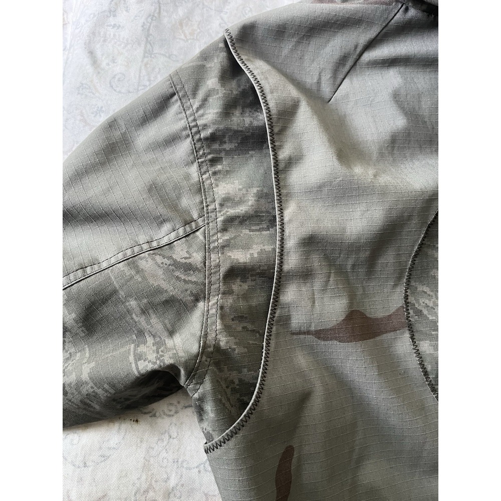 MARINE SERRÉ G/L Regenerate Cropped Camo Bomber Jacket Men's Size M / 48 Gray - Picture 9 of 15
